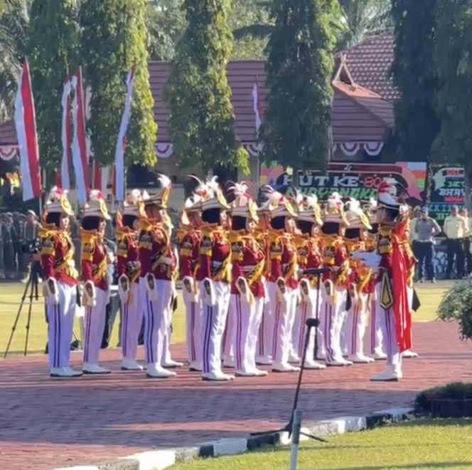 
 Atraksi Polisi Cilik Binaan Satlantas Polres Bone Meriahkan Hari Bhayangkara ke-80 di Polda Sulsel