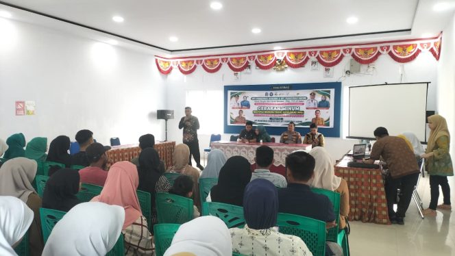 
 Waka Polsek Barebbo Hadiri Gerakan Minum MMS Serentak bagi Ibu Hamil dalam Peringatan HKG PKK ke-54