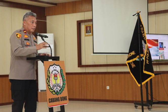 
 Wakapolres Bone Hadiri Syukuran HUT PP Polri ke-XXVII, Tegaskan Purna Bhakti Bukan Akhir Pengabdian Dukung Polri Presisi