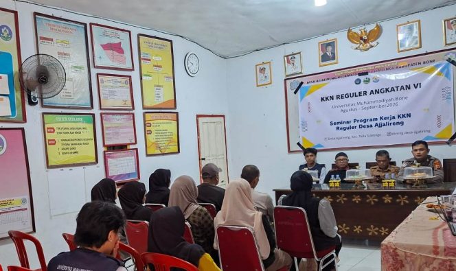 
 Menjaga Kekompakan, Bhabinkamtibmas Hadiri Seminar Program Kerja Mahasiswa KKN