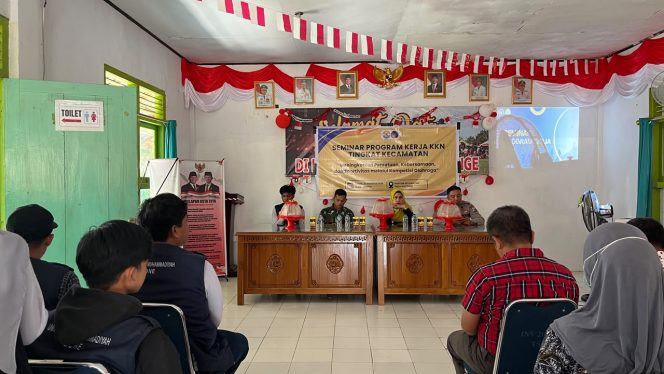 
 Wakapolsek Tellu Siattinge Menghadiri Seminar Program Kerja Peserta KKN Tingkat Kecamatan Tellu Siattinge