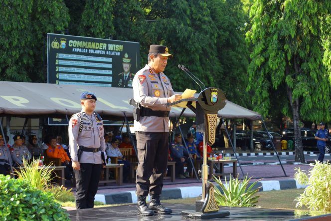 
 Kapolda Sulsel Pimpin Apel Gelar Pasukan Kesiapan Menghadapi Karhutla, Perkuat Sinergi Lintas Sektoral