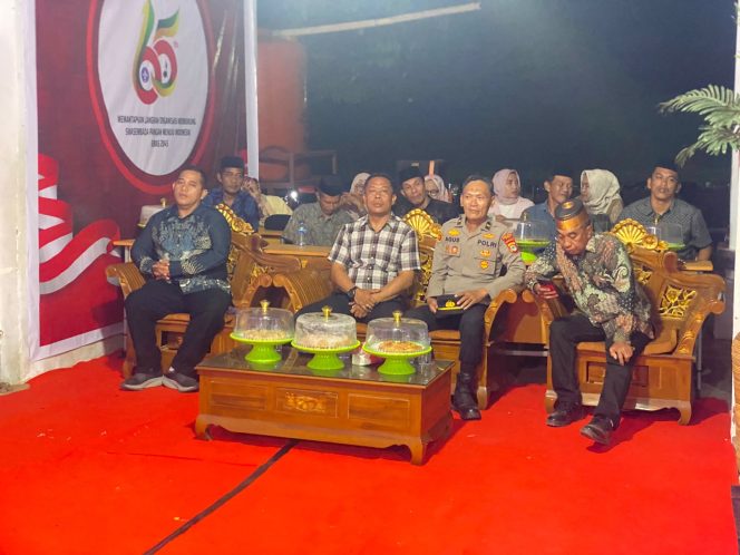 
 Wakapolsek ponre  hadiri pembukaan malam kesenian, pastikan kegiatan memperingati HUT RI ke-81 berjalan aman dan kondusif