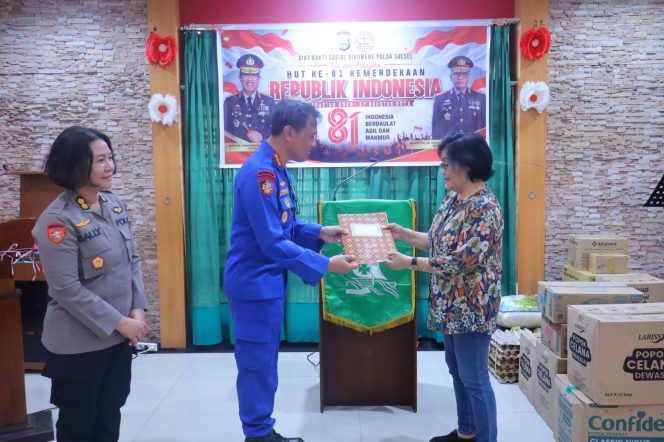 
 Bhakti Sosial Oikumene Polda Sulsel Sambut HUT ke-81 Kemerdekaan RI