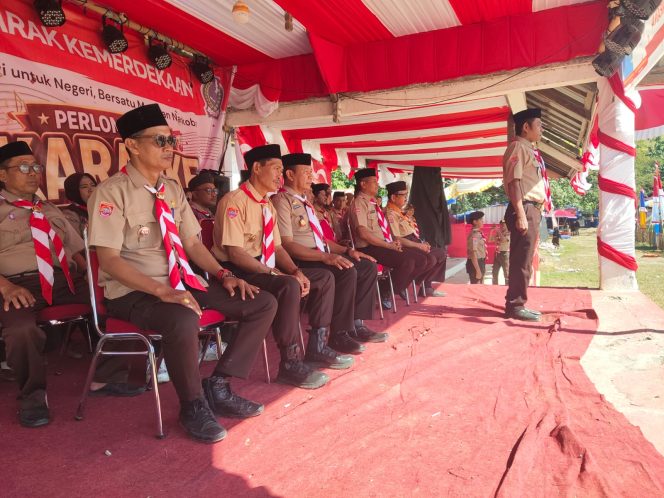 
 ‎Kapolsek Cenrana Hadiri Upacara Peringatan Hari Pramuka Di Bumi Perkemahan Lapatau Matanna Tikka