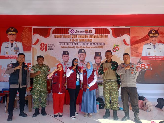 
 ‎Polsek Awangpone Amankan Upacara Peringatan Hari Pramuka ke-65 di Bumi Perkemahan Macope