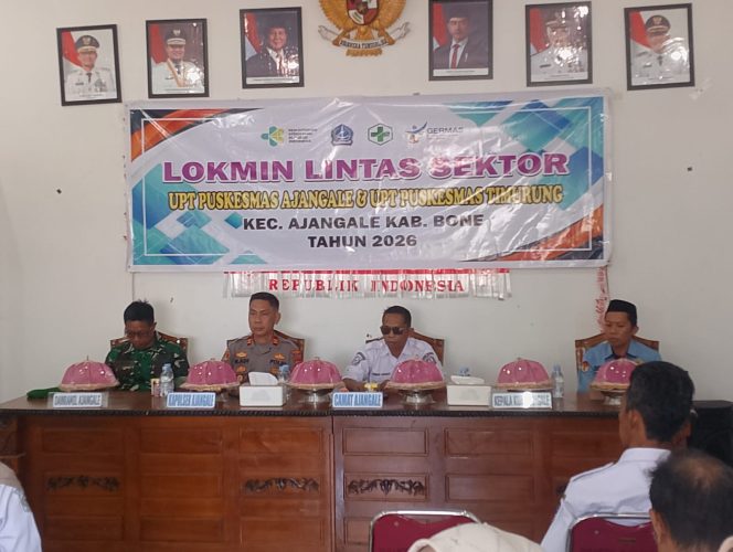 
 Kapolsek Ajangale Hadiri Lokmin Lintas Sektor UPT Puskesmas Ajangale dan Timurung