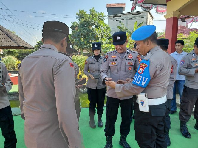 
 Pelaksanaan Apel Pagi dan Gaktiblin, Personel Polsek Palakka Tingkatkan Disiplin dan Profesionalisme