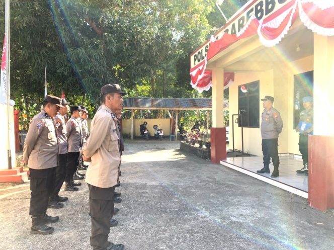 
 Gelar Apel Pagi, Wakapolsek Barebbo Tegaskan Larangan Keras Judi Online