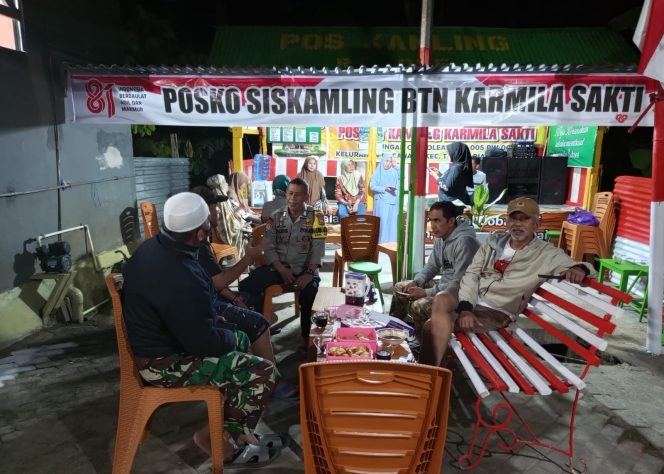 
 Satkamling Jadi Garda Keamanan, Bripka Muh. Tachdir Dorong Peran Aktif Warga