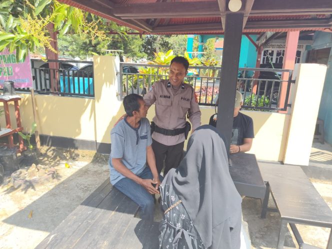 
 Aipda Ali Irham Bangun Komunikasi Dengan Warga, Untuk Meningkatkan Kepedulian Warga Terhadap Persoalan Kamtibmas