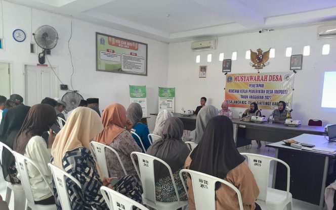 
 Brigpol Citra Demmu Wujudkan Mendukung Pembangunan Desa, Turut Hadiri Musdes Penetapan RKPDes Desa Lanca