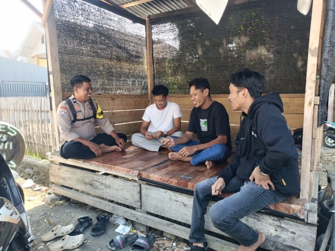 
 Pemuda Jadi Garda Keamanan Lingkungan, Aipda Hamdan Hadir Beri Penguatan Kamtibmas
