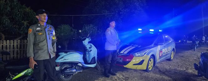 
 Personel Polsek Ulaweng Patroli Pasar Malam, Ciptakan Rasa Aman bagi Warga