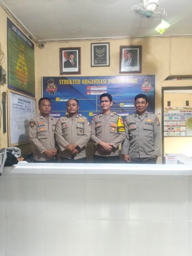 
 Wujudkan Keamanan Masyarakat dan Wilayah, Polsek Mare Lakukan Sispam Mako