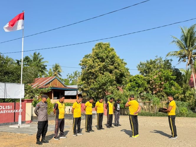 
 ‎Wakapolsek Awangpone Ingatkan Personel Tingkatkan Edukasi Warga tentang Bahaya Narkoba