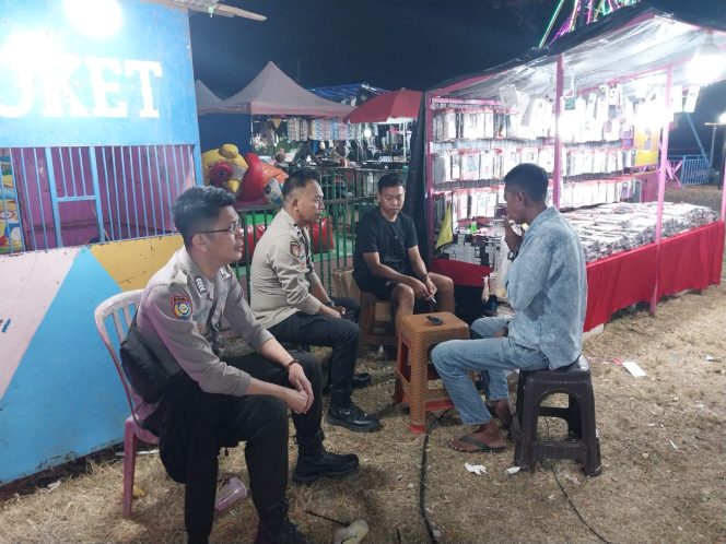 
 Polsek Mare Tingkatkan Kegiatan Patroli di Pasar Malam Lapangan Merdeka