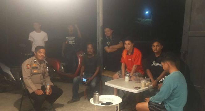 
 Polsek Cina Rutin Laksanakan Patroli Biru, Wujudkan Kamtibmas Aman dan Kondusif