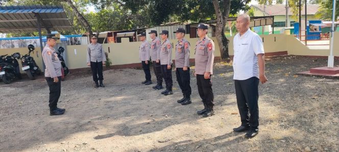 
 Kapolsek Tonra Sampaikan  Penekanan Pada Saat Apel Pagi  Polsek Tonra.Polres Bone