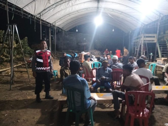 
 Cegah Kriminal,Aiptu Bismar Bismar ,Lakukan Kunjugan Polsek Tonra , Polres Bone