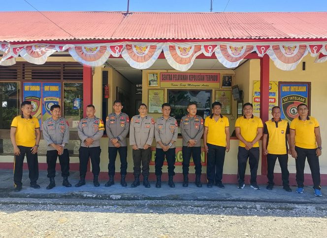 
 ‎Tim Supervisi Bag Log Polres Bone Cek Aset dan Sarpras di Mapolsek Awangpone  ‎
