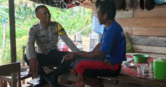 
 Jadi Ujung Tombak di Kewilayahan, Bripka Muh. Tachdir Konsisten Laksanakan Sambang