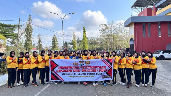 
 Jaga Kebugaran dan Kesiapsiagaan, Polres Bone Gelar Tes Kesamaptaan Jasmani Berkala Semester II 2026