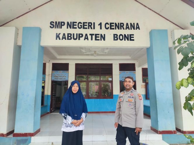 
 ‎Kanit Binmas Polsek Cenrana Kunjungi SMP Negeri 1 Cenrana