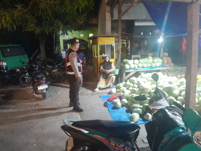 
 Cegah, Gangguan Kamtibmas, Aiptu H. Sunardi, Laksanakan, Patroli Malam, dan Sambangi Warga,