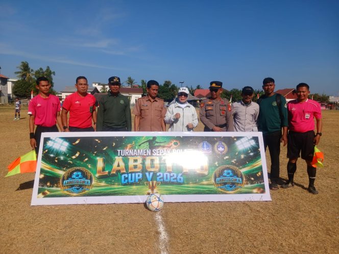 
 ‎Waka Polsek Cenrana Hadiri Pembukaan Turnamen Sepak Bola Labotto Cup V Tahun 2026.