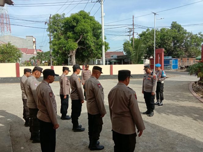 
 Apel Pagi, Polsek Ulaweng, IPTU Syamsul Bahri, Tekankan, Pentingnya Sikap, Disiplin, dan Profesionalitas,