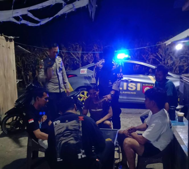 
 Patroli Malam, KSPKT I, Polsek Ulaweng, Sambangi Remaja, dan Objek Vital,