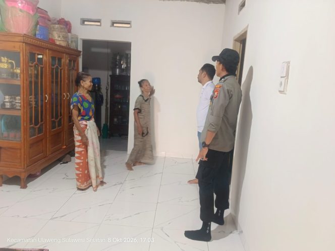 
 Tindak Lanjuti, Laporan Pencurian, Kanit Reskrim, Polsek Ulaweng, Datangi, Rumah Korban,