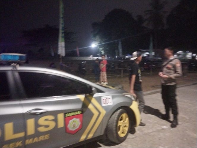 
 POLSEK MARE LAKSANAKAN PATROLI BIRU, CIPTAKAN SITUASI KAMTIBMAS YANG AMAN DAN KONDUSIF