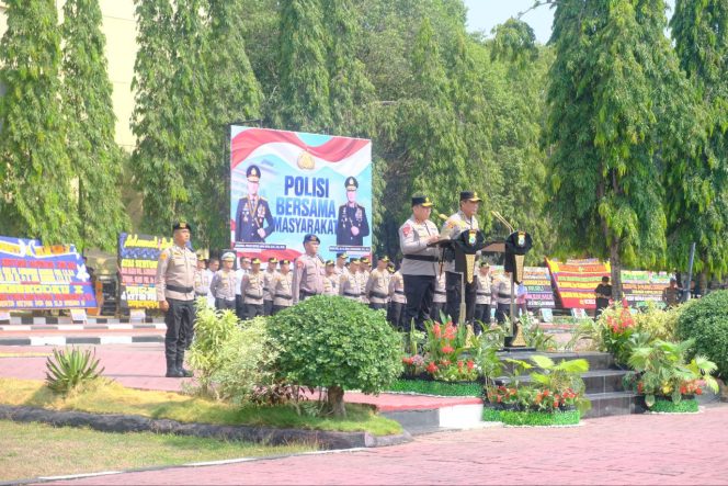 
 Polda Sulsel Gelar Upacara Serah Terima Pataka Pallawa Lipu, Simbol Pergantian Kepemimpinan
