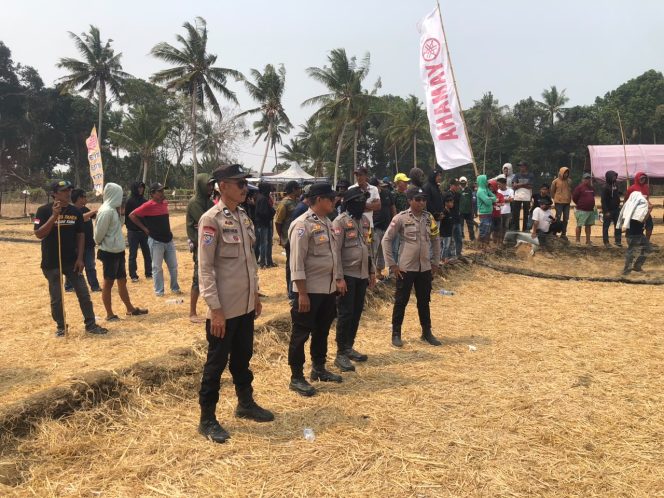 
 Jaga Kamtibmas, Polsek Tanete Riattang Kawal Lanjutan Pacuan Kuda Beramal 2026
